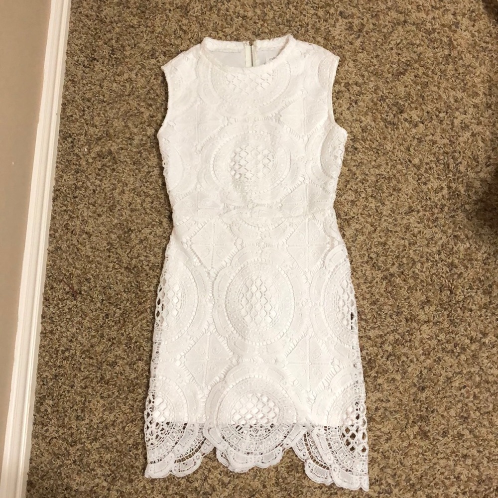White cocktail dress